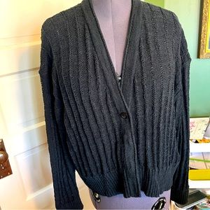 J Crew black summer cardigan size XL